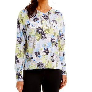 Calvin Klein Performance Floral-Print Logo Hoodie